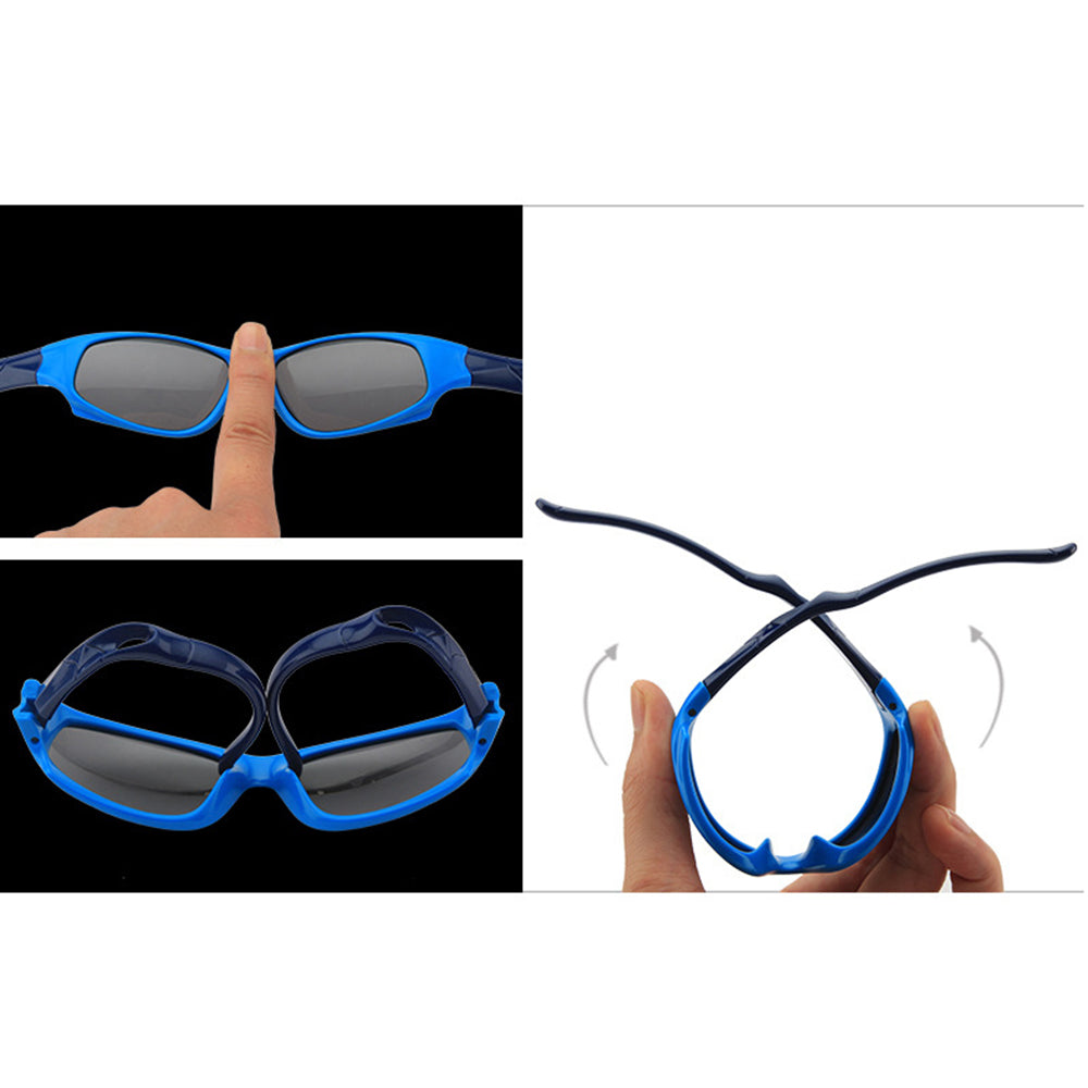 Lunettes de Soleil Sport Enfants Techsuit 816-C3, Polarisées, Rose Vertes
