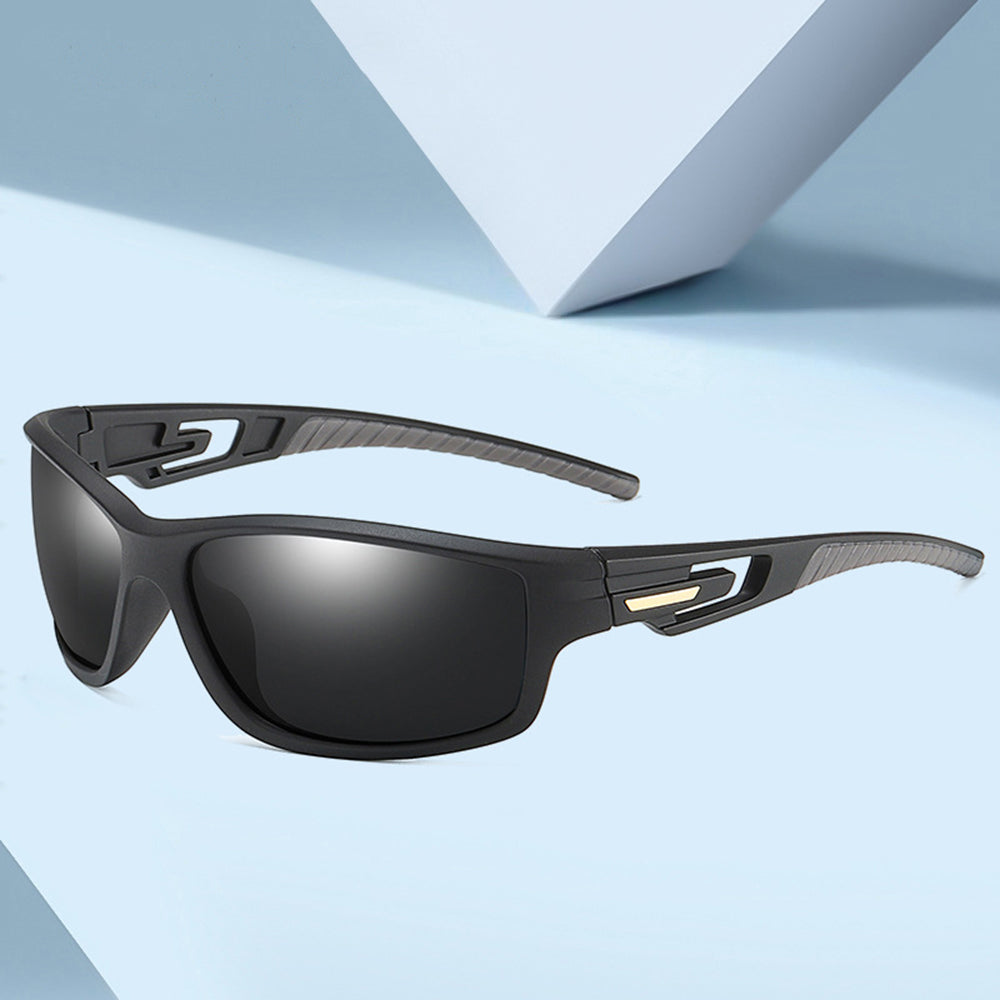 Lunettes de Cyclisme Unisex Techsuit 201910, Polarisées, Noires Rouges