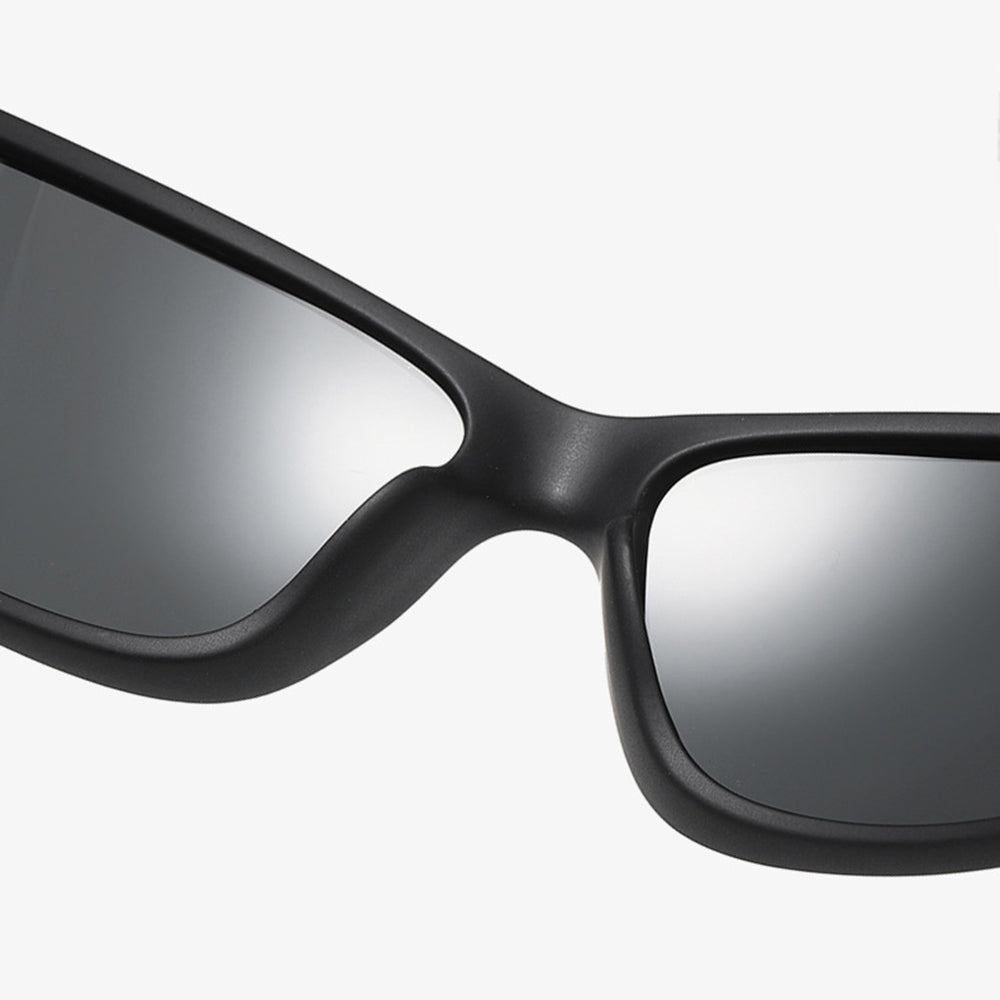 Lunettes de Cyclisme Unisex Techsuit 201910, Polarisées, Noires Rouges