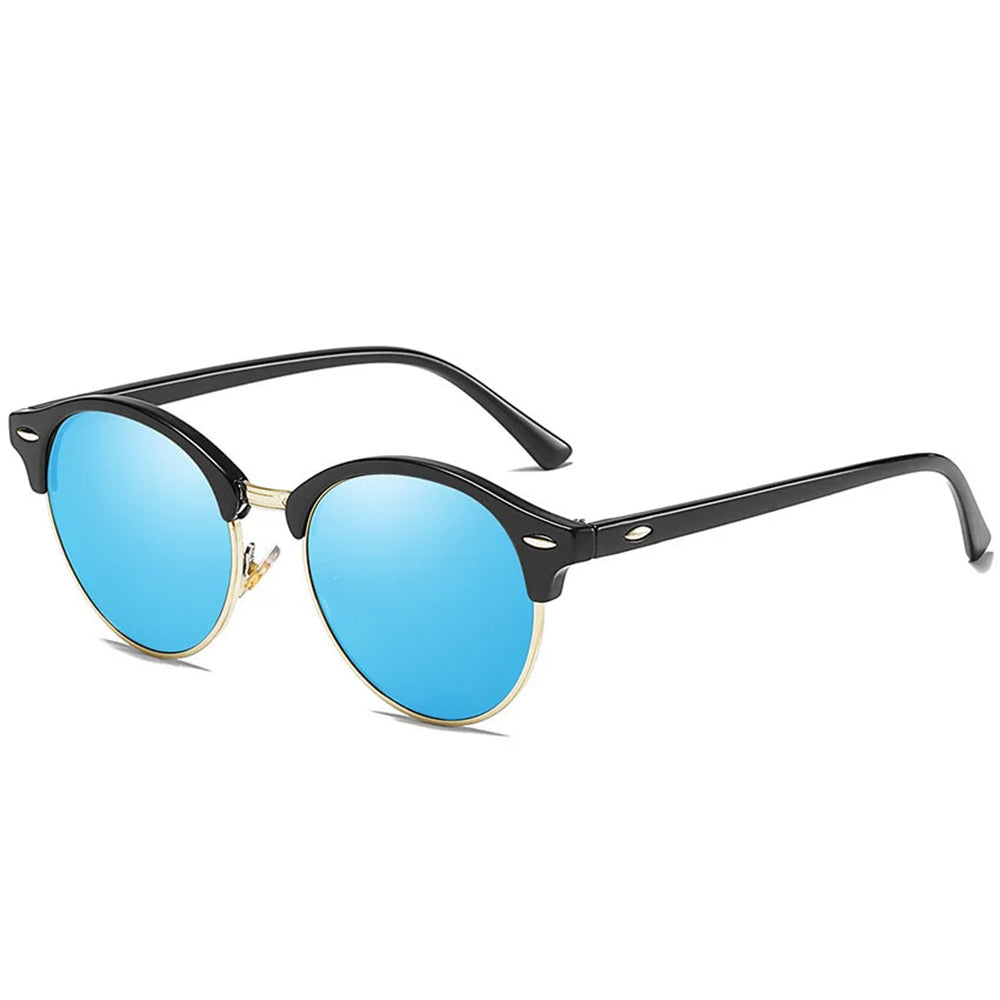 Herren-Sonnenbrille Techsuit 66612, polarisiert, UV-Schutz, goldblau