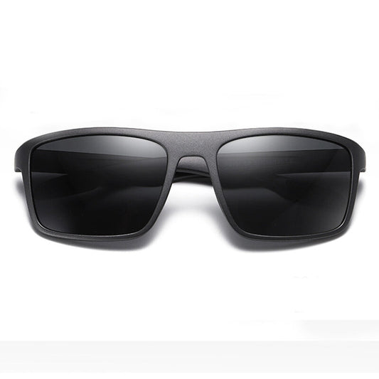 Herren-Sonnenbrille Techsuit TR90 (MM101), polarisiert, UV-Schutz, matt schwarz grau
