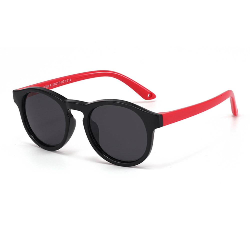 Lunettes de Soleil Bébé Techsuit 8308-C14, Polarisées, Noir Rouge