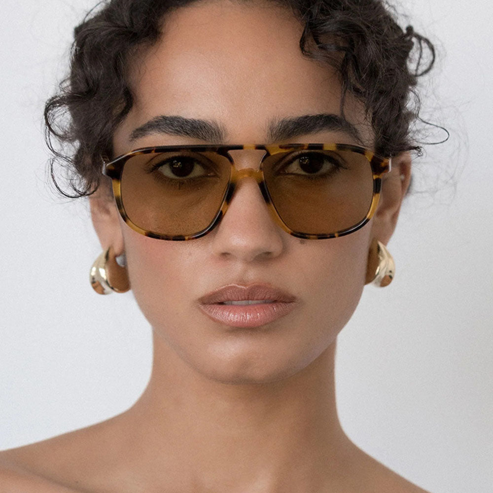 Lunettes de Soleil Femme Techsuit 18266, Noires Orange