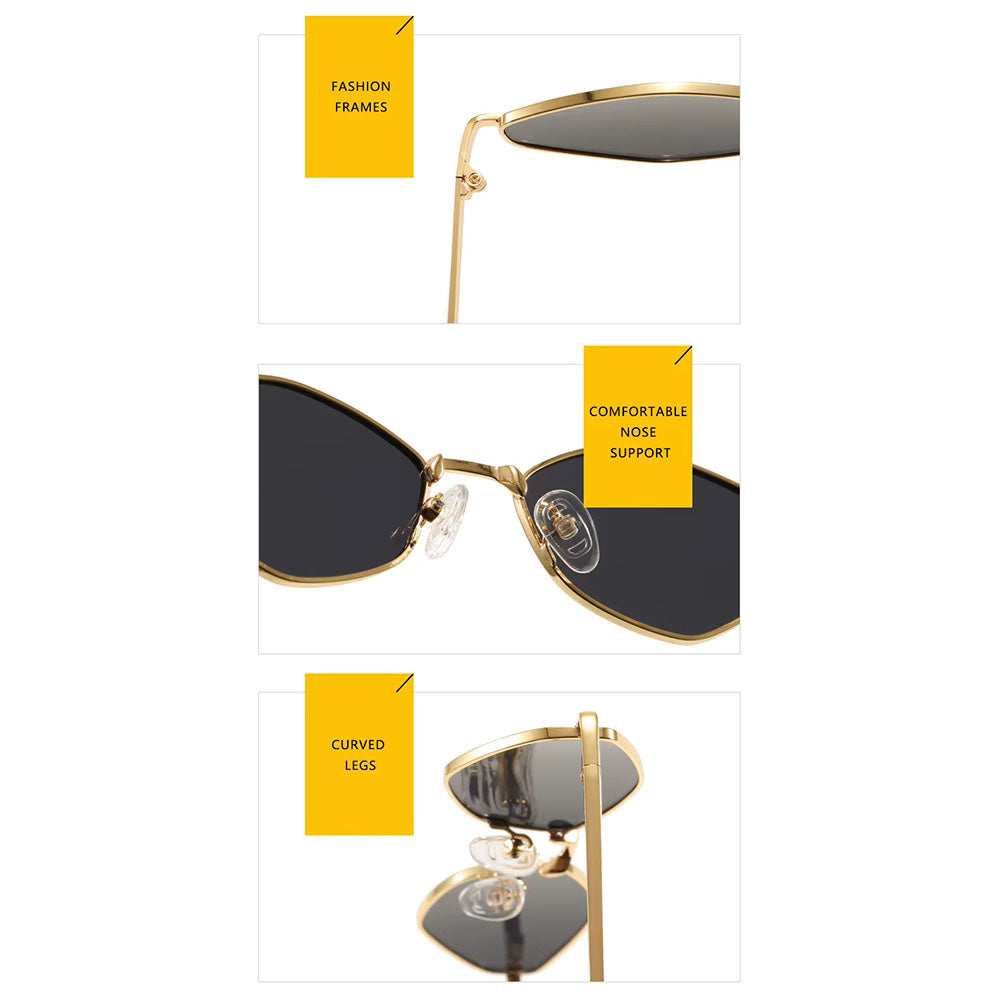 Lunettes de Soleil Femme Techsuit 6206, Or Vert