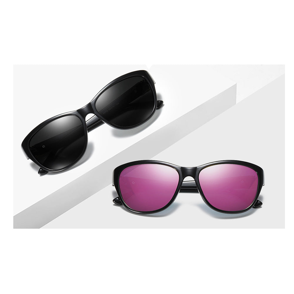 Lunettes de Soleil Femme Techsuit A572, Polarisées, Protection UV, Marron Blanc