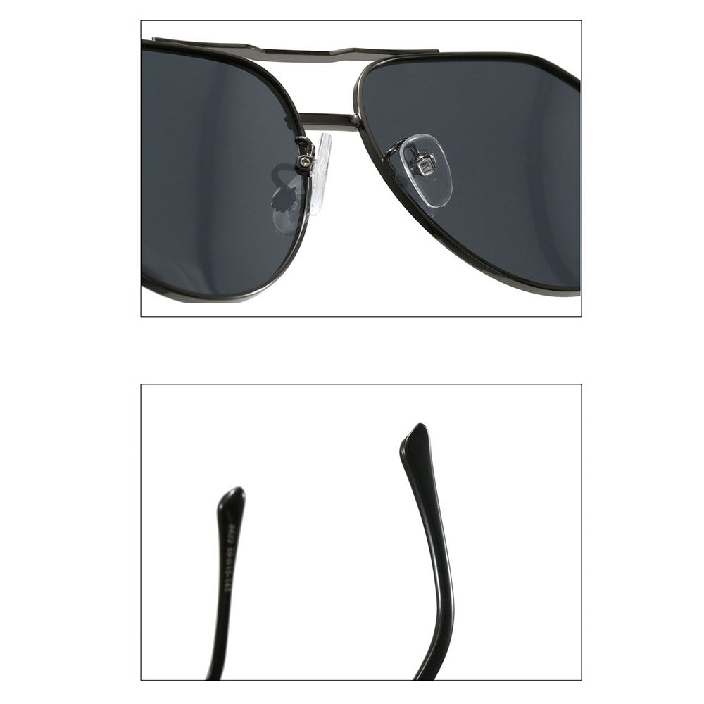 Unisex Techsuit 8622 Sonnenbrille, polarisiert, UV-Schutz, Dunkelgrau