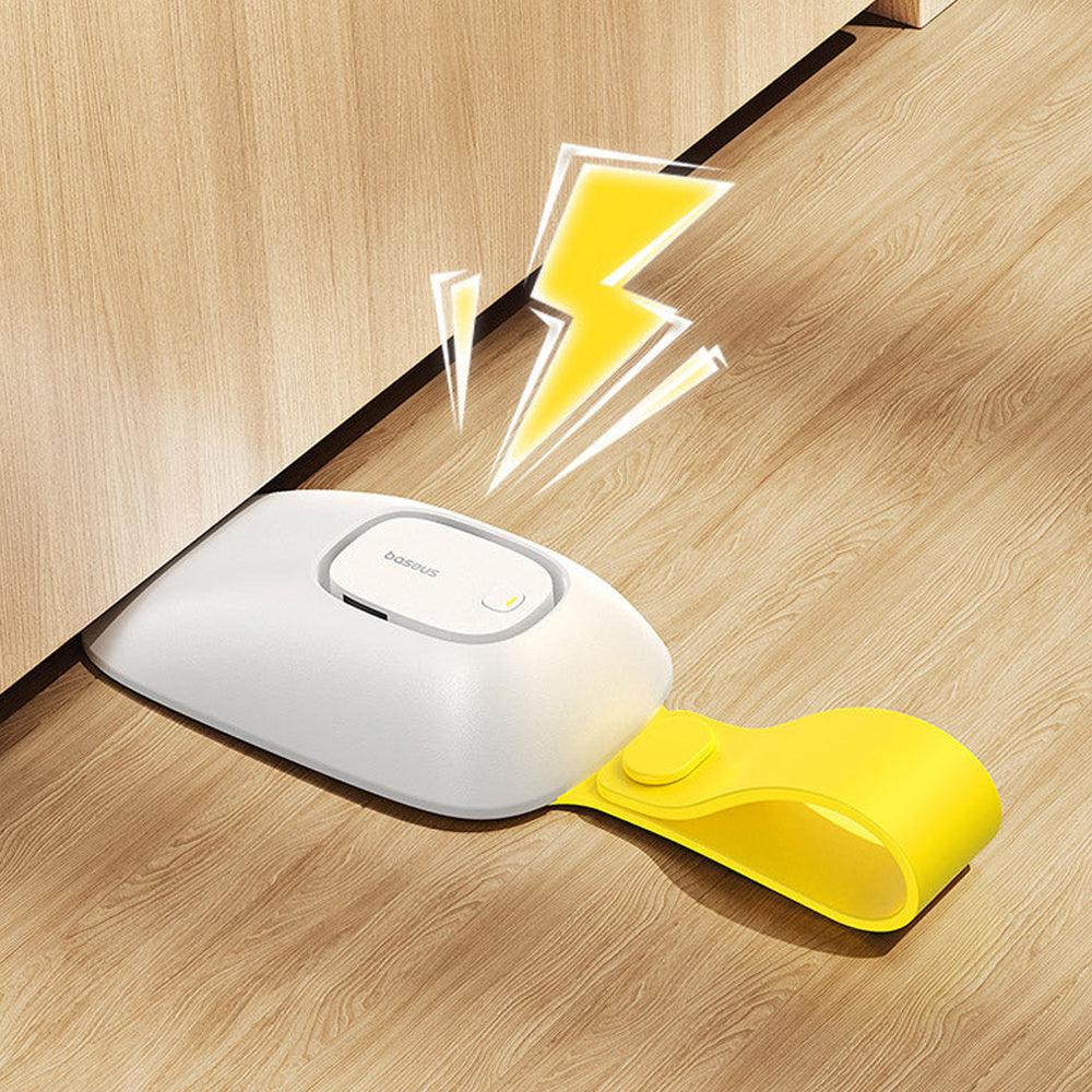 Arrêt de porte avec alarme Baseus Heyo, Blanc C30438700213-Z1