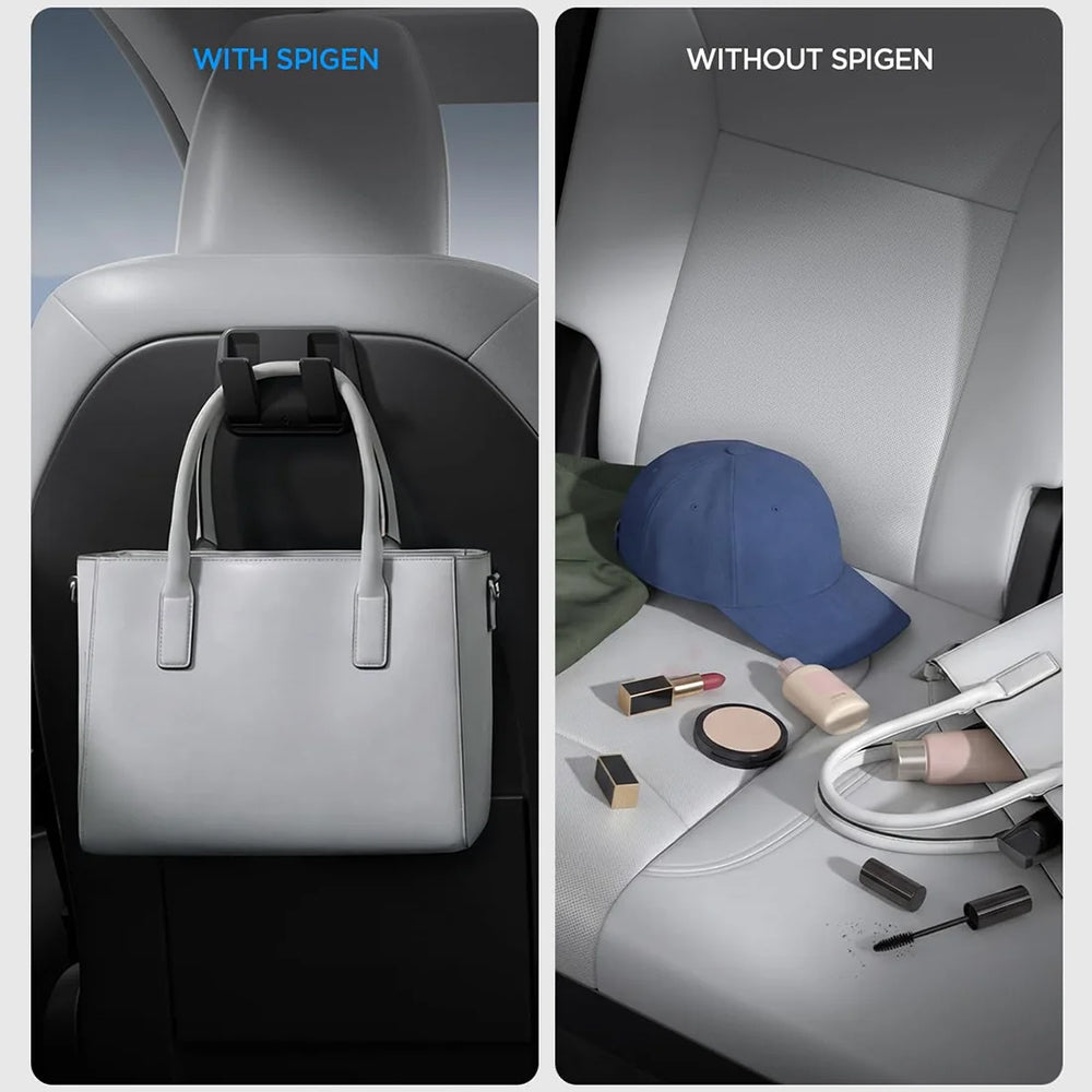 Spigen Auto-Organizer zur Befestigung an der Rückseite des Sitzes für Tesla Y / 3, 2er-Set ACP11563