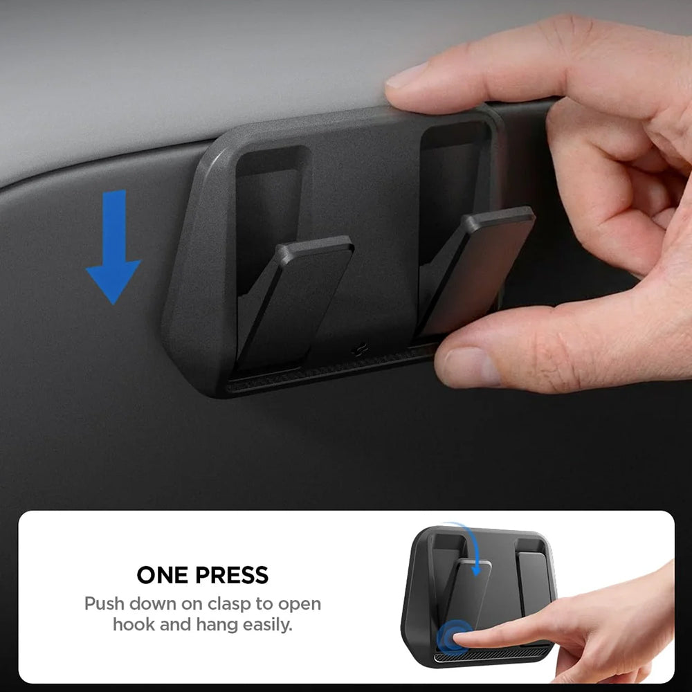 Spigen Auto-Organizer zur Befestigung an der Rückseite des Sitzes für Tesla Y / 3, 2er-Set ACP11563