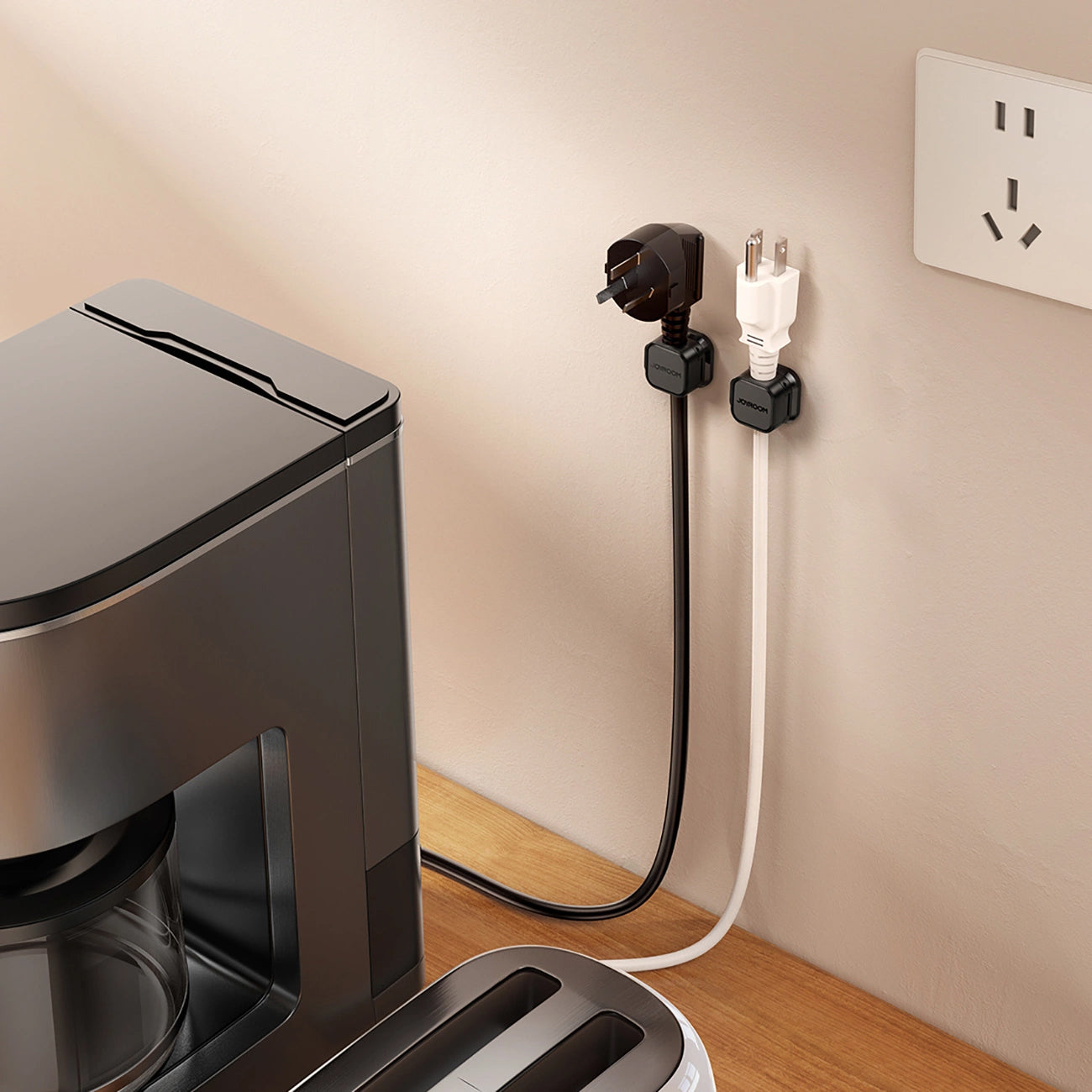 Kabelorganisator Joyroom JR-ZS368, Set 6 Stück, Schwarz