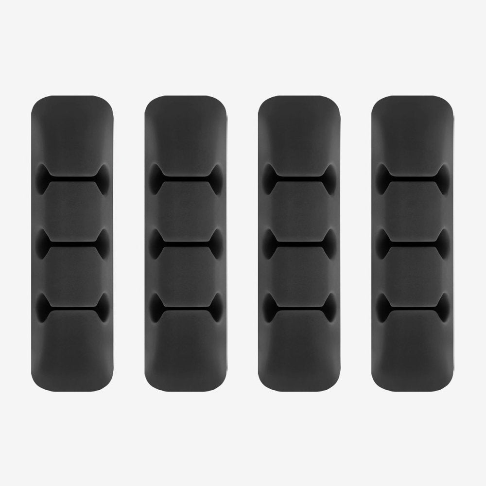 Kabelorganisator Ringke, Set 4 Stück, Schwarz