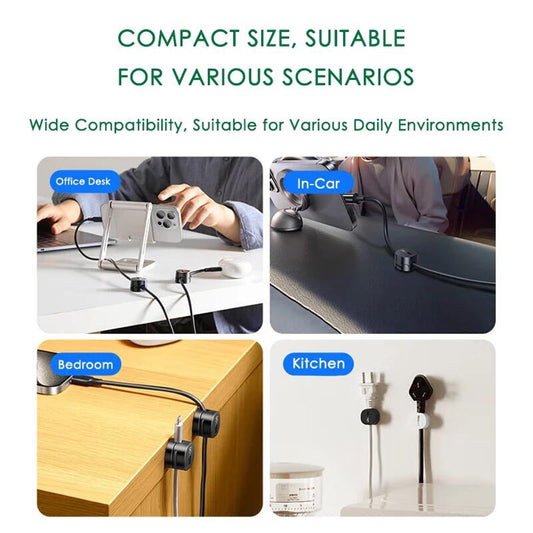 Organisateur de câbles UGREEN LP886, Set 3 Pièces, Noir