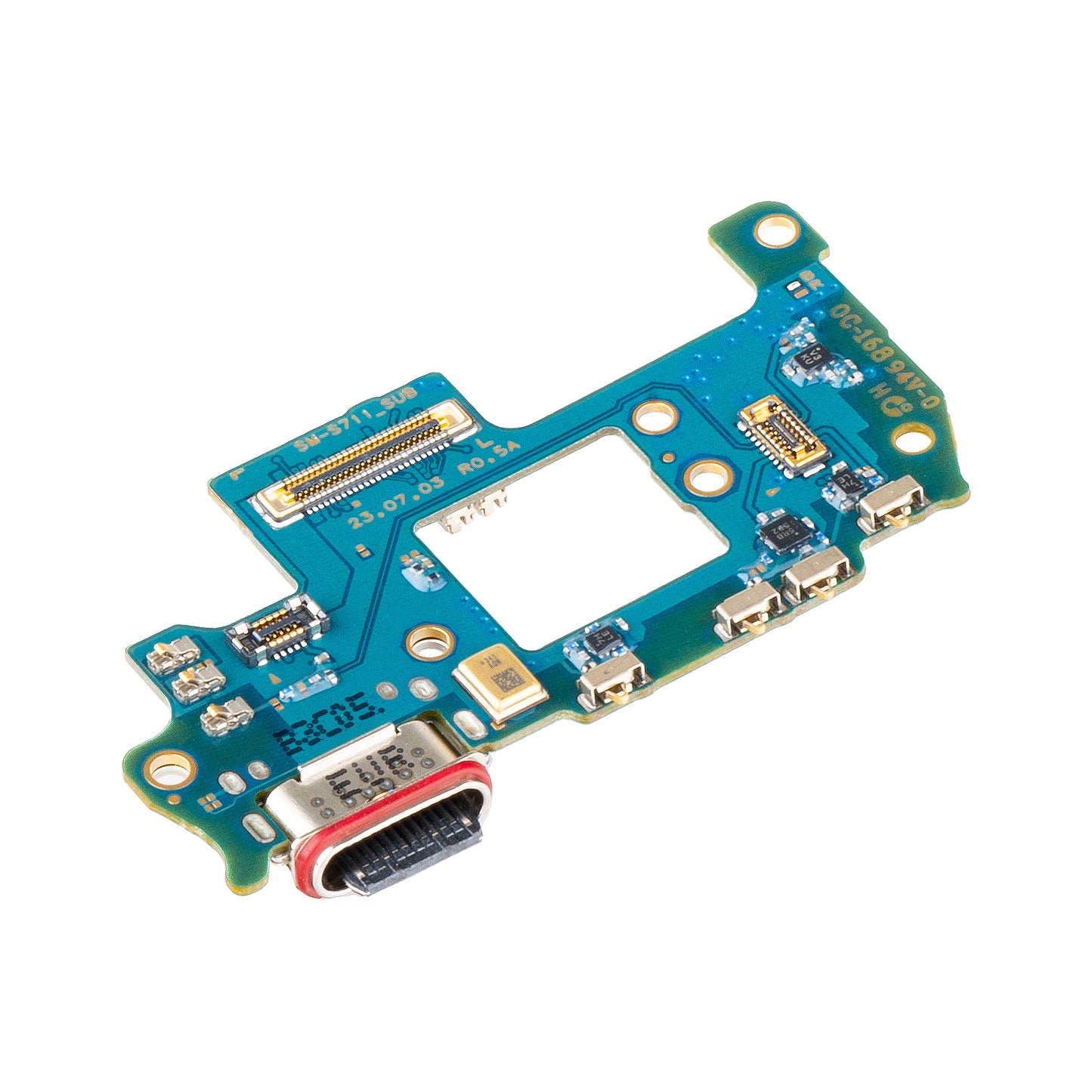 Samsung Galaxy S23 FE S711, Swap GH96-16217A - Plaque de connexion de chargement du microphone avec Swap GH96-16217A