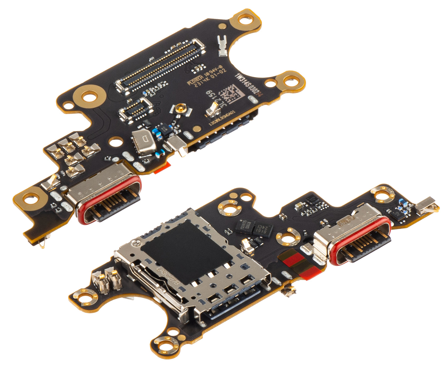 Xiaomi 13 Lite Carte avec connecteur de charge - Microphone - Module de lecture SIM Xiaomi 13 Lite, Service Pack 5600010L9S00