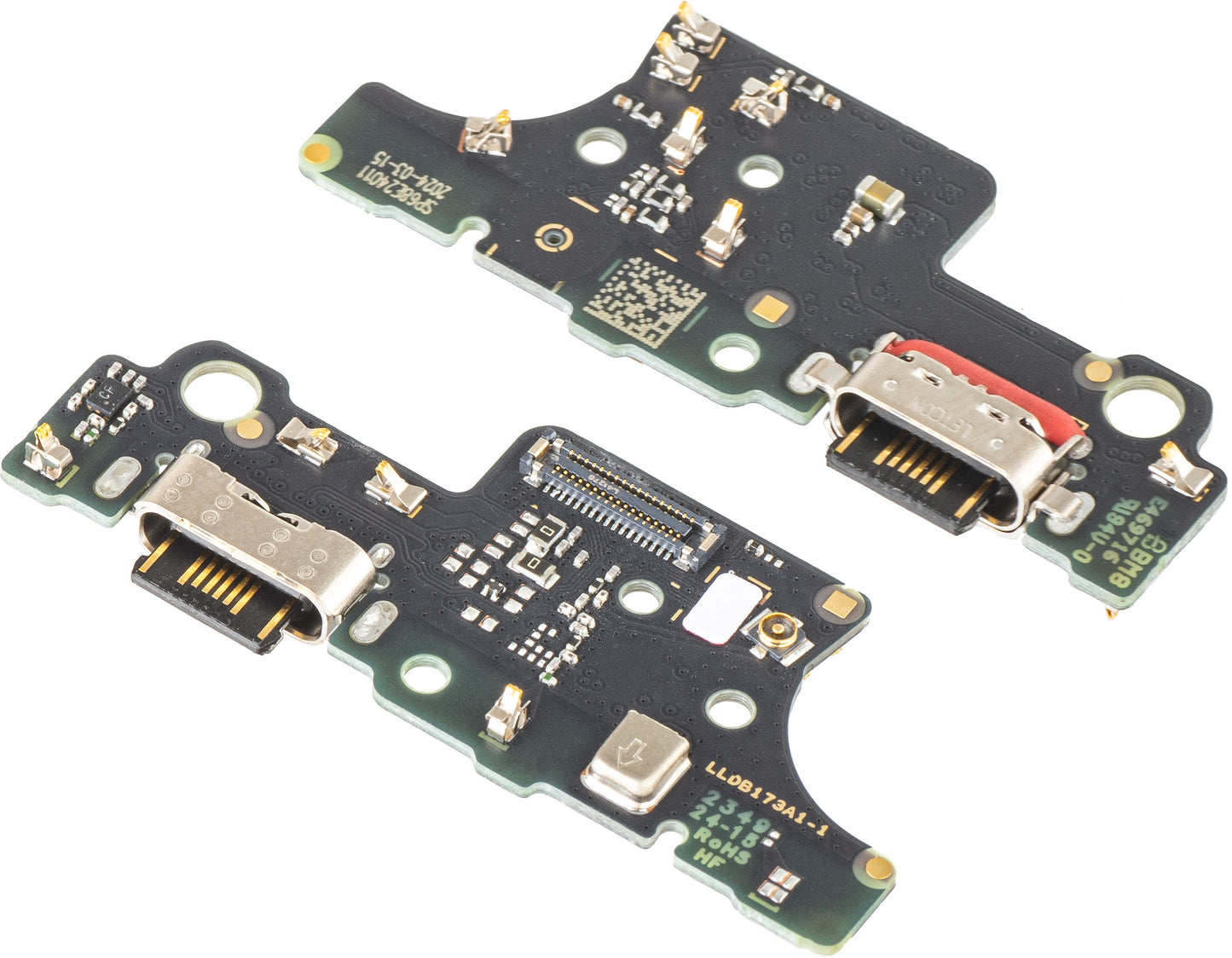 Carte avec Connecteur de Charge - Microphone Motorola Moto G04s, Pack de Service 5P68C24255