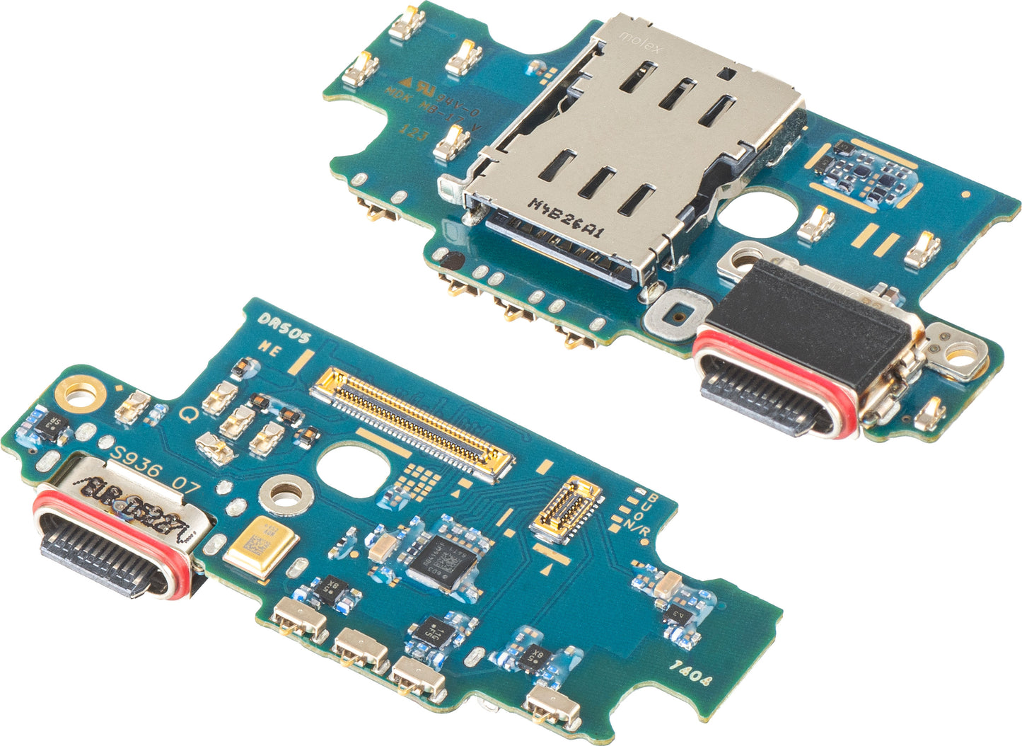 Carte avec Connecteur de Charge - Microphone - Module Lecteur SIM Samsung Galaxy S25+ S936, Service Pack GH96-18237A