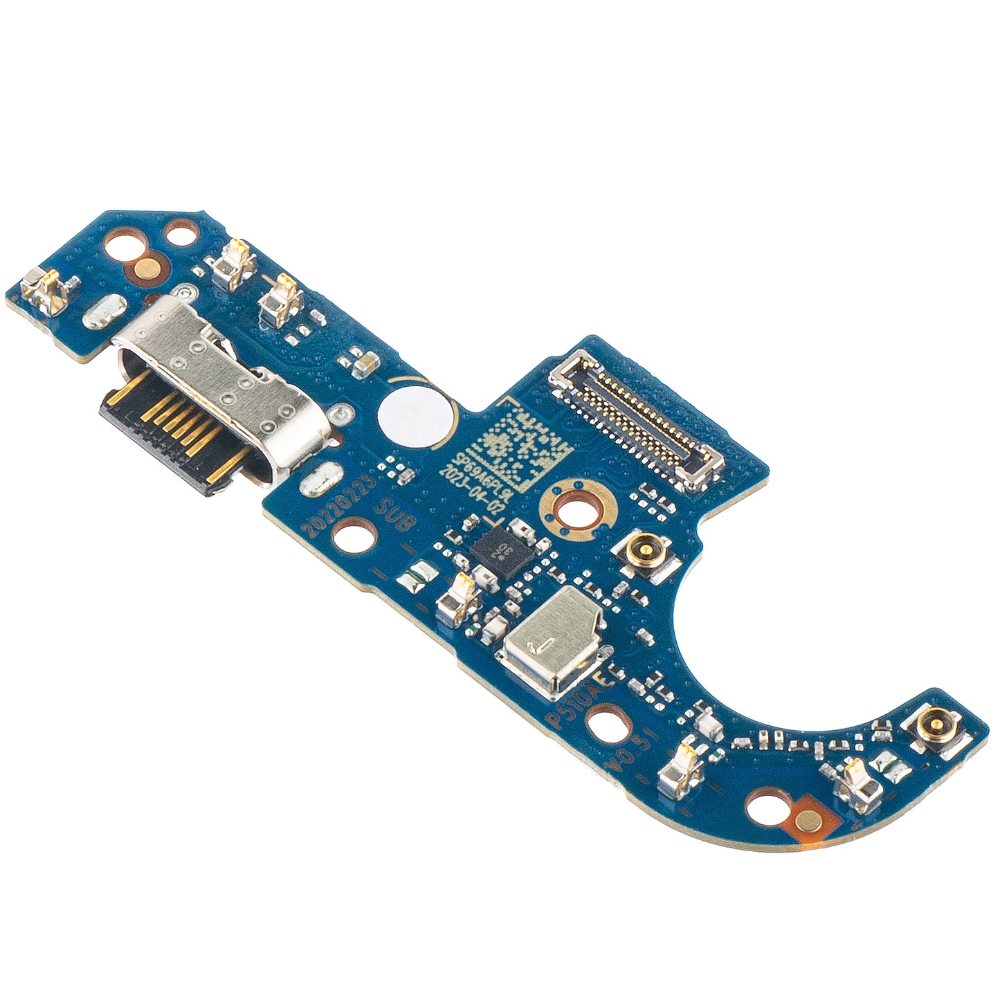 Ladebuchse & Mikrofon Platine für Motorola Moto G42 | Service Pack