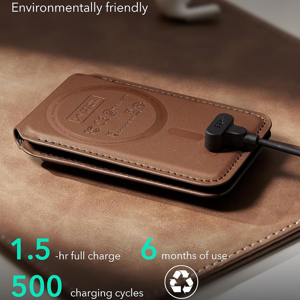 Portefeuille MagSafe, ESR, Findy my Wallet 5C, Marron