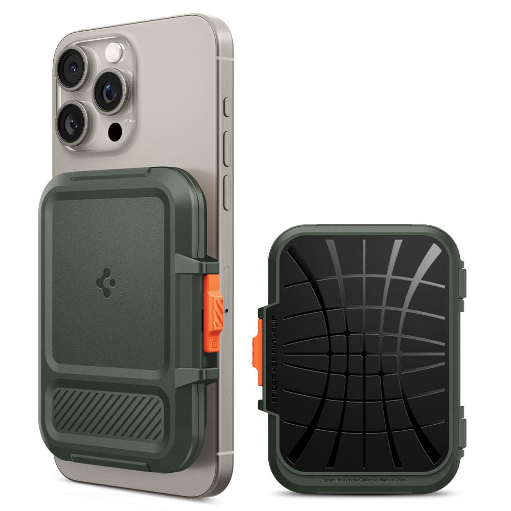 Magsafe Wallet, Spigen, Lock Fit, Green