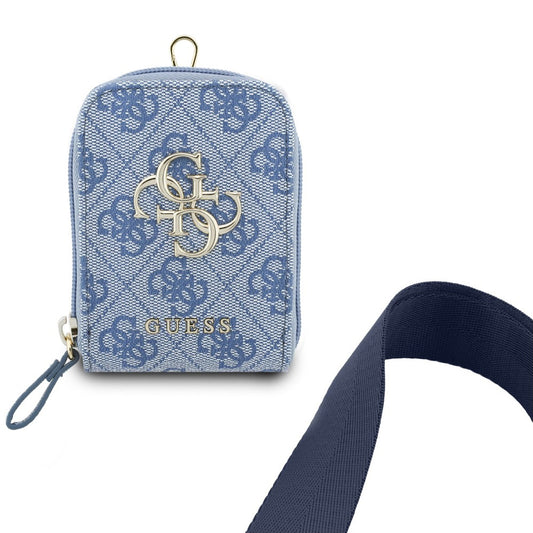 Geldbörse und Telefonkordel Guess 4G Metal Logo, Blau