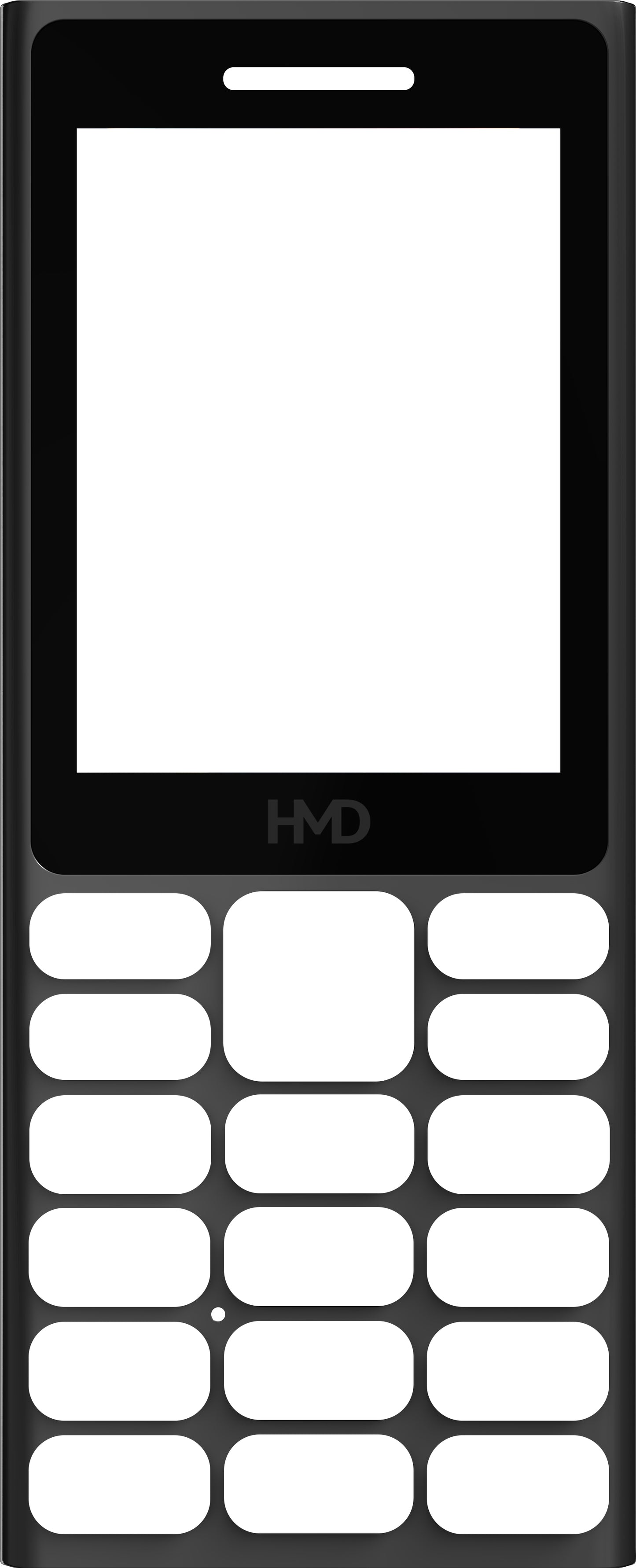 Frontabdeckung für HMD 105 4G, Schwarz