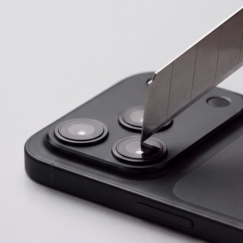 Cadre de protection pour caméra arrière Tech-Protect Camalloy Fit+ pour Apple iPhone 18 Pro, Aluminium, Noir