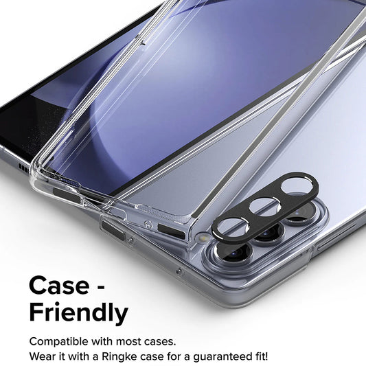 Cadre de protection pour caméra arrière Ringke Styling pour Samsung Galaxy Z Fold5 F946, Aluminium, Noir