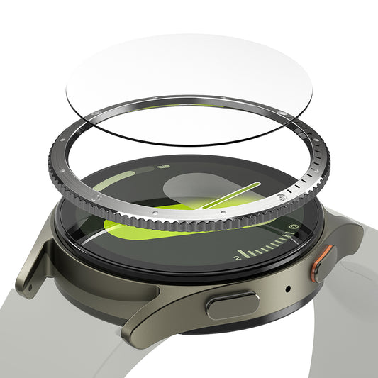 Cadre de protection Ringke Styling pour Samsung Galaxy Watch7 40mm, Modèle 7, Argenté