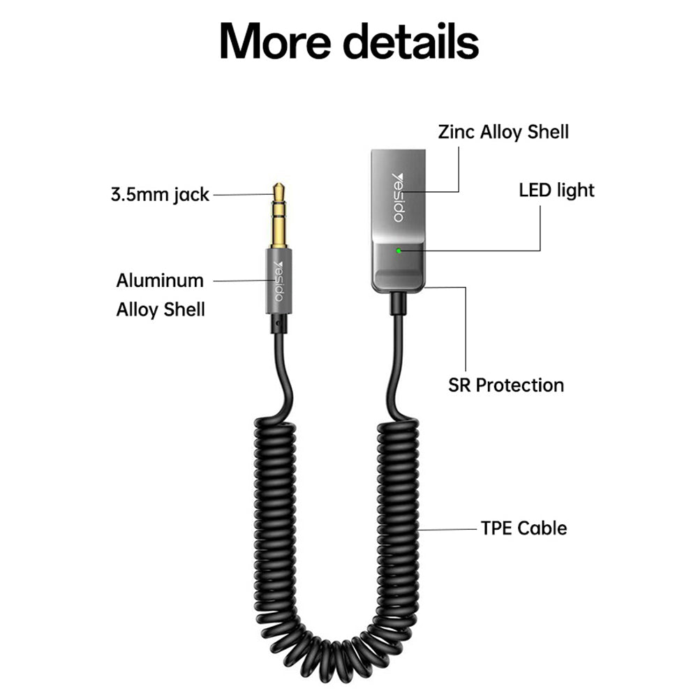 Bluetooth-Empfänger Yesido YAU82