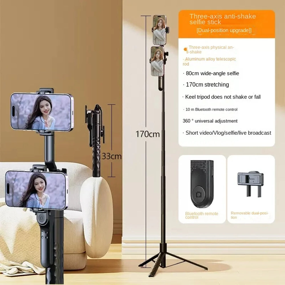Perche à selfie Bluetooth Techsuit K28, Universelle, Noire