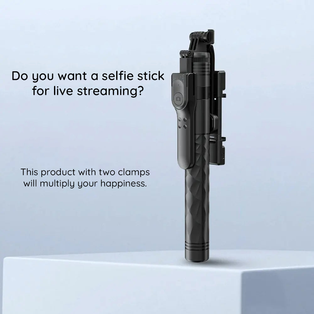 Perche à selfie Bluetooth Techsuit K28, Universelle, Noire