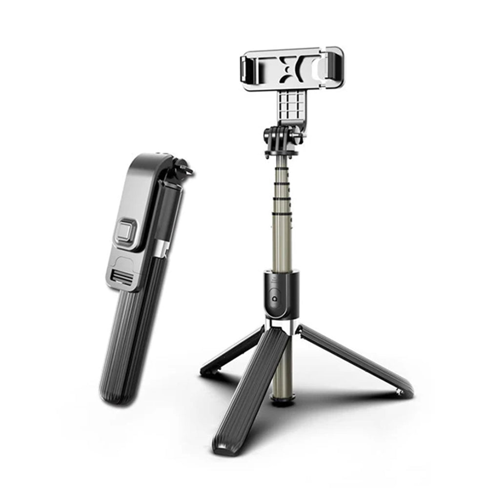 Perche à selfie Bluetooth Techsuit L03, Universelle, Noire