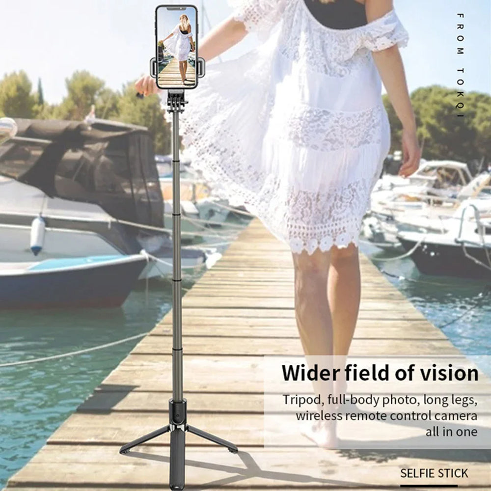 Perche à selfie Bluetooth Techsuit L03, Universelle, Noire