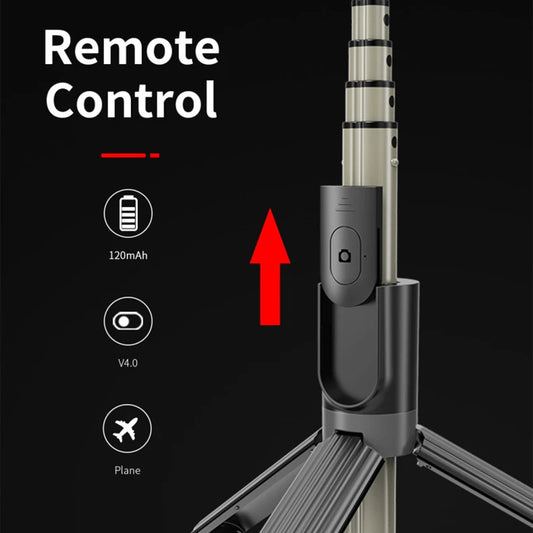 Perche à selfie Bluetooth Techsuit L07, Universelle, Noire