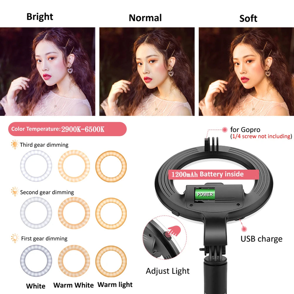 Selfie Stick Bluetooth Techsuit L07, Universal, Schwarz
