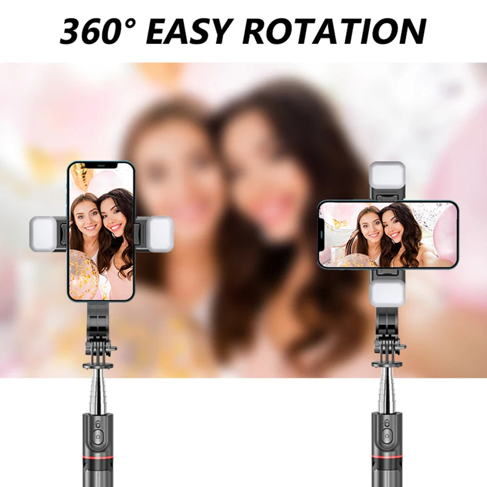 Selfie Stick Bluetooth Techsuit L13d, Universal, Schwarz
