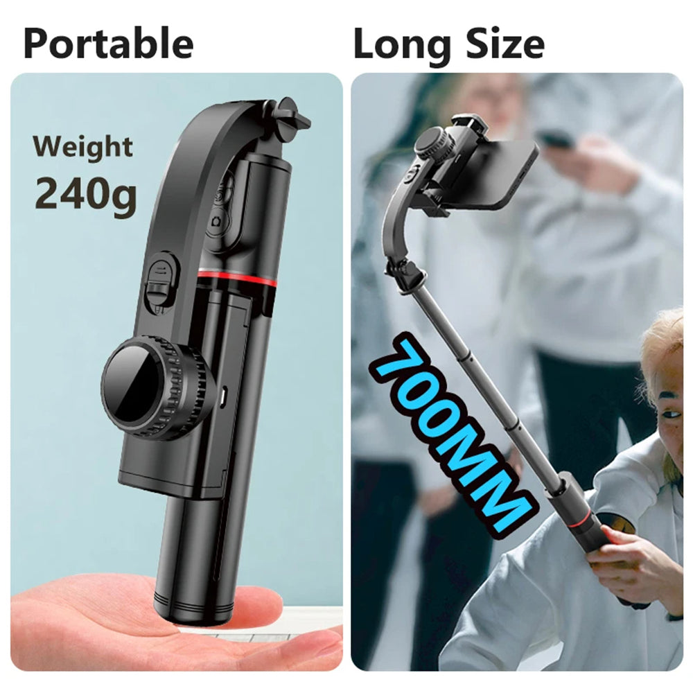 Selfie Stick Bluetooth Techsuit L19, Universal, Schwarz
