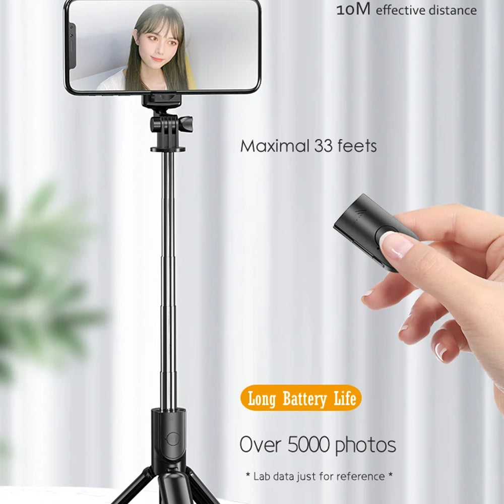 Perche à selfie Bluetooth Techsuit S03, Universel, Noir