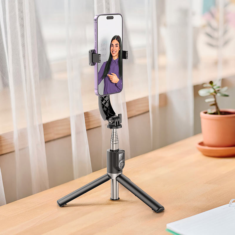 HOCO K20 Bluetooth Selfie Stick, Universal, Black