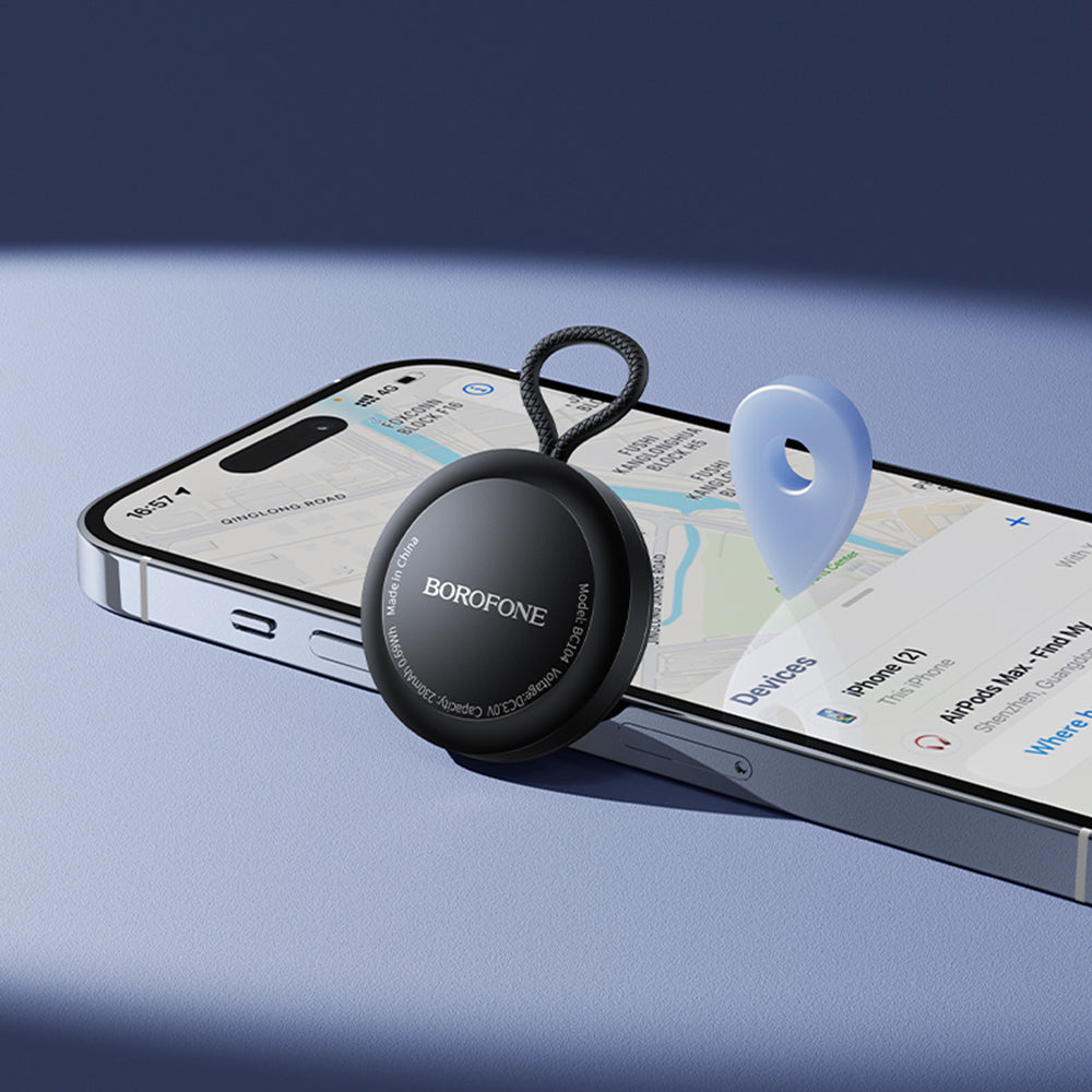 Borofone SmartTag BC104 für iOS-Serie, Schwarz