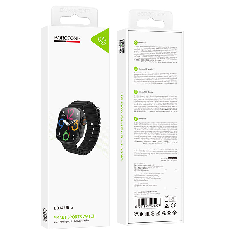 Smartwatch Borofone BD14 Ultra Call, Noir