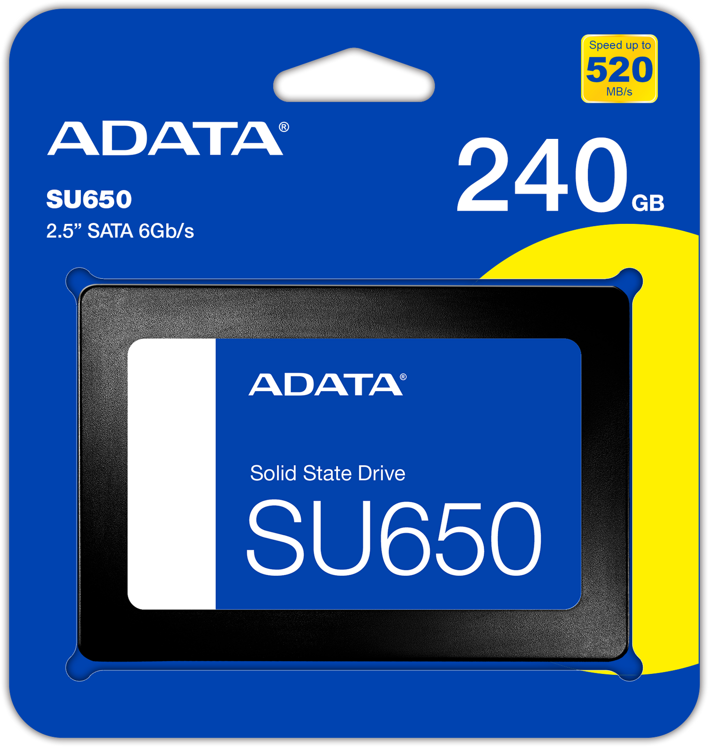Solid State Drive (SSD) Adata SU650, 240GB, 2,5 pouces, SATA III ASU650SS-240GT-R