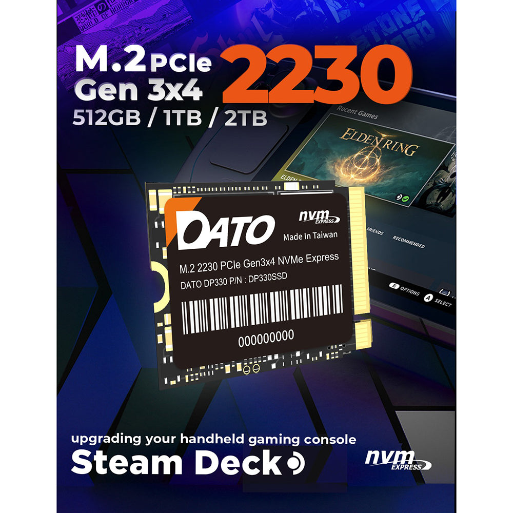 Solid State Drive (SSD) Dato DP330, 2TB, NVMe M.2 2230, PCIE Gen3x4 DP330SSD-2TB