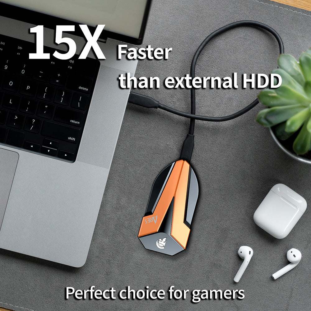 Solid State Drive (SSD Externe) Dato Ares Amber Shield, 500GB, Noir ARSASE-500GB
