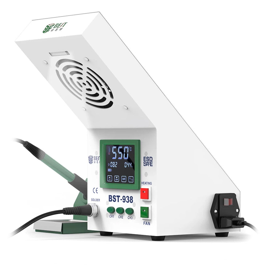 Best BST-938 Lötstation mit Absaugung | 90W | Digital | Reparatur-Werkzeug