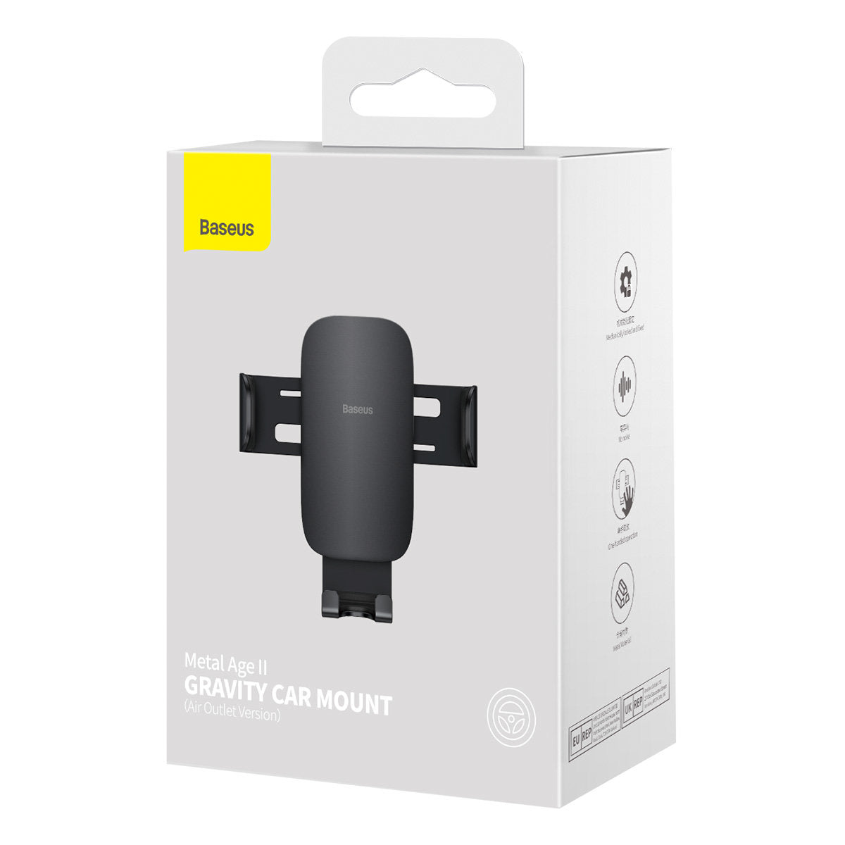 Baseus Metal Age II Car Holder, 4.7inch - 6.7inch, Black SUJS000001