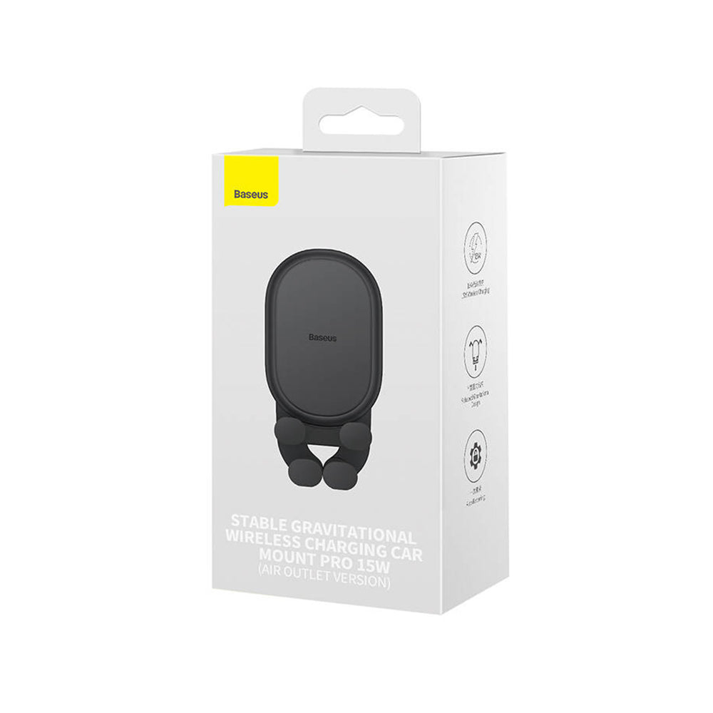 Support Auto Baseus Pro, Universel, Noir SUWX030001