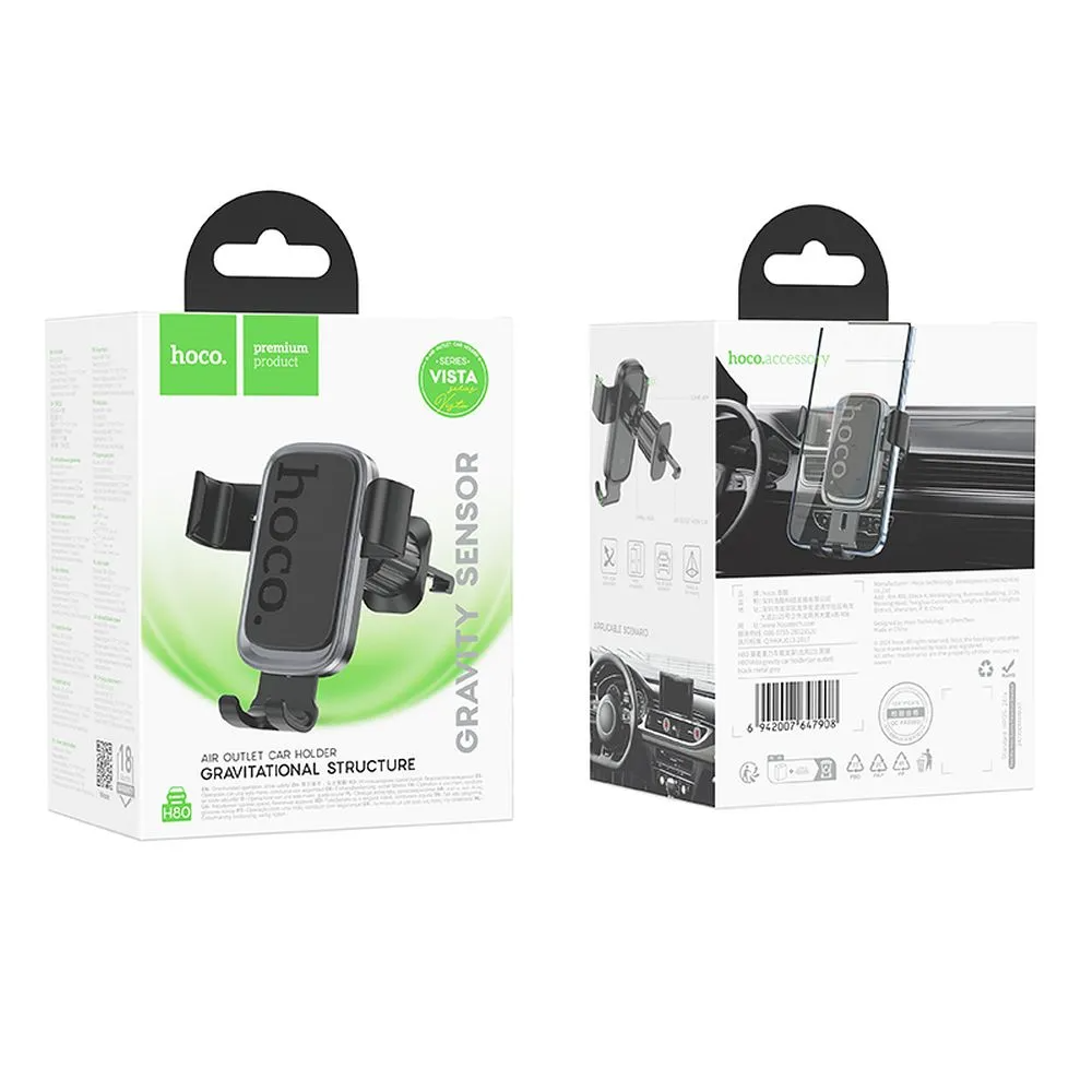 HOCO H80 Universal Car Holder, Black