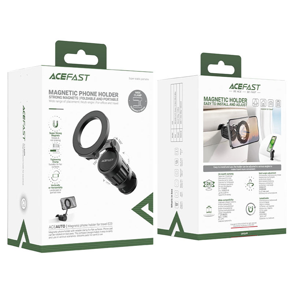Support Auto Magnétique Acefast E23, Universel, Noir