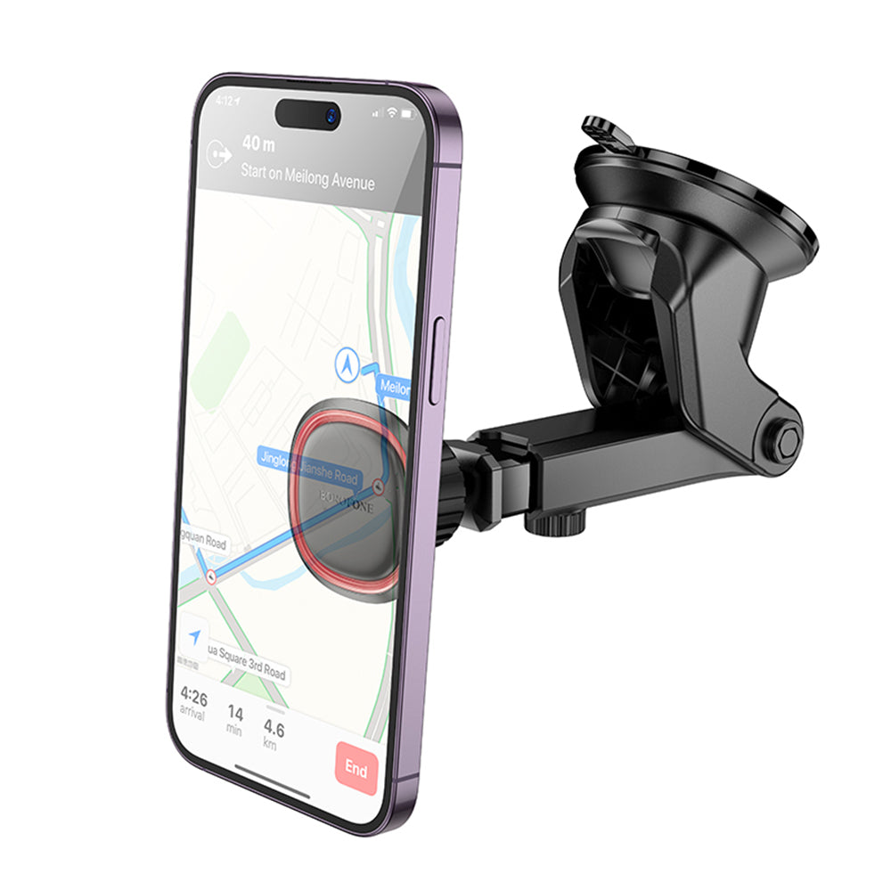 Support Auto Magnétique Borofone BH125 Roman, Universel, Noir